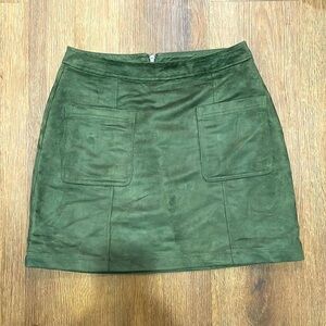 Mod green mini skirt